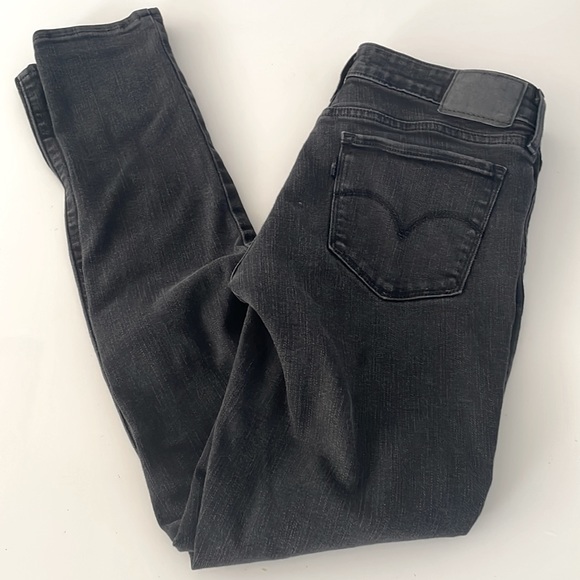 711 Skinny 27 Black Levi Strauss Jeans - Picture 2 of 11